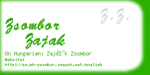 zsombor zajak business card